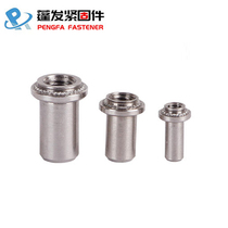 BS304 stainless steel riveting stud plated with environmental protection blue and white zinc waterproof sealing nut closed stud BM3-6