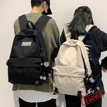 Hong Kongs new school bag Korean version of Harajuku ulzzang large-capacity high school backpack female college student backpack male tide