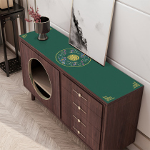 Shoe cabinet mat waterproof and oil-proof disposable tablecloth leather TV cabinet table mat long strip scarf bucket counter countertop protection mat