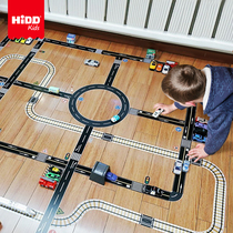 Childrens stickers cartoon vehicle scene enlightenment ground toy runway parking lot highway diy graphics small