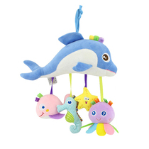Baby toys 0-3-6 12 months giraffe bed hanging bedside rattle newborn baby 01-year-old cart pendant
