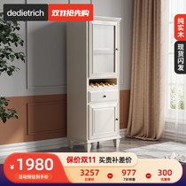 American full solid wood side cabinet Nordic wine cabinet Oak TV cabinet modern simple small apartment living room lockers