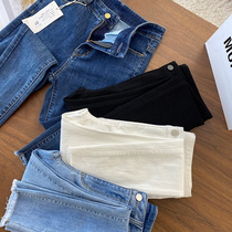 Wang fried God pants good Wear burst pants type is slim womens jeans nine points tight Spring and Autumn New