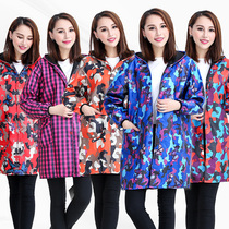 Working clothes men and women duvet clothes cover clothes autumn and winter plus suede thickened workwear long sleeve camouflay apron adult protective clothing