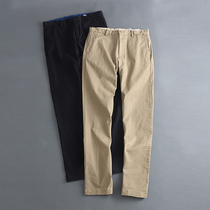 Canoe Mens Pants 2019 Spring and Autumn Business Leisure Pants Summer Trend Solid Color Straight Mens Pants