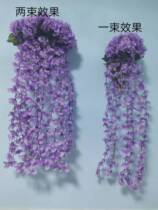 New simulation flower hanging orchid hydrangea rattan wall-mounted living room bedroom home interior wedding decorations