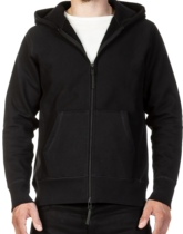 (Old Chen) American 3sixteen two-color sweater cardigan zip cap thick pound bristles inside Hoody