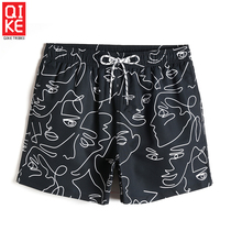 Ride Chaoman Water Park Flat corner swimming trunks seaside beach pants quick-dry hot spring swimming trunks