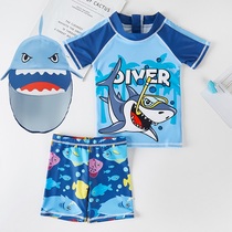 New quick-drying children split swimsuit beach sunscreen swimming trunks baby small and medium boy boys ins swimwear