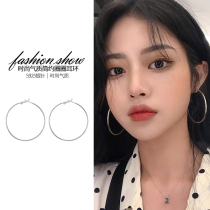 Temperament Circle Earrings Earrings 2021 New Tide Summer Style Lukewarm Wind Pure Silver Design Sensual Earrings Woman Earrings