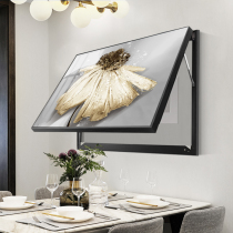 Modern light luxury flower meter box decorative painting hydraulic switch box distribution box shielding restaurant hanging painting