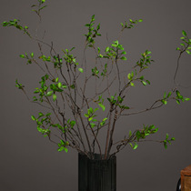 Pastoral style tea table table Flower Artist banyan leaves dead and vine autumn leaves modern minimal sample room fake flowers