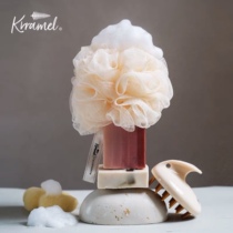 Hot selling KRRAMEL Bathing Flowers Lady Cute Cherry Blossom Super Soft Big Bath Ball High End Not Easy To Loose Bath Ball