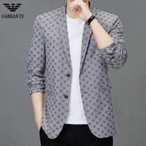 Chiamania Suit Mens Spring and Autumn Thin Business Casual Anti-wrinkle Suit Jacket Single West Top