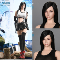 Take the order VSTOYS 1 6 Tifa 3 0 19XG63 double-headed carving plastic-coated plain female soldier doll can be hand-made