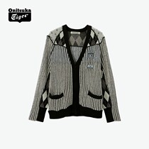 Onitsuka Tiger Tiger official new knitted cardigan 2182A212