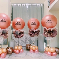 Rose Gold 36 Inch Balloon Column Telescopic Pole 4S Auto Line New Store Opening Mall Anniversary Store Celebration event placement