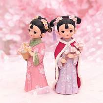 The new Gege Beijing gift Forbidden City doll pretty Chinese style small send foreign doll ornaments Characteristic gift ancient costume