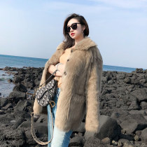 dearyan 2021 new Tuscana fur one long coat coat fur women