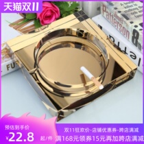 Crystal ashtray European-style creative large living room coffee table decoration night hotel office gift custom ashtray