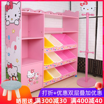  Childrens toy storage rack Childrens bookshelf bookcase Kindergarten baby toy cabinet Picture book rack storage rack multi-layer