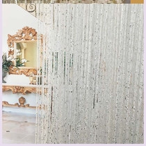 2019 Bead Curtain Pearl Line Curtain Flat Silver Silk Curtain Beads No Perforated Curtain Home Decoration