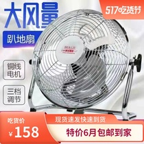 Huasheng brand Camel brand electric fan Lying fan Desktop floor fan High power strong industrial fan Household climbing fan