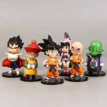 6 Dragon Ball Animation Cartoon Toys Monkey King Doll Betta Model Cake Decoration