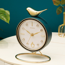 Light luxury desktop clock living room household clock ornaments table clock ornaments table clock Nordic simple modern desktop table table table pendulum clock