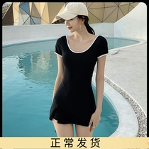 Conservative swimsuit womens summer 2022 new display slim fit South Korean ins sexy fairy one-piece dress spa swimsuit