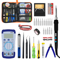 Cross-border digital display adjustable temperature electric soldering iron electric welding repair kit set 110V US gauge 60W welding pen
