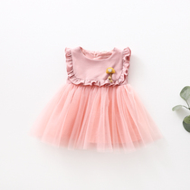 Elfairy female baby princess dress baby vest skirt for summer clothes newborns dress nepotism dress 1 year old girl
