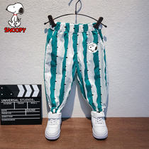 History Nubi Childrens Clothing Baby Anti-mosquito Pants Summer Thin children Ocean Gas Loose Pure Cotton Lantern Casual Pants Kid Tide