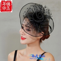 Customized do not return Jinyu nianhua retro European and American performance tiara bridal ball veil cheongsam show little top hat