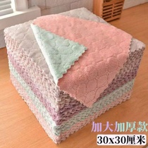 TGreat number (30x 30) dishwashing cloth 10 20 strips of raffcloth rubbing table water absorbent pure cotton not dropping out of hair