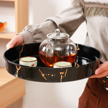 Nordic simple tray Household living room bedroom fruit dried fruit candy snack tray Storage box Tea tray Storage iron plate