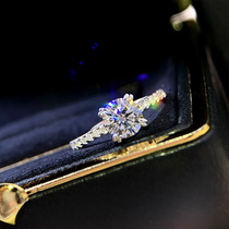 HW Hai Ruis beloved ring main drill 50 imitated imported mosanstone high carbon drill sparkling four claws to ring female