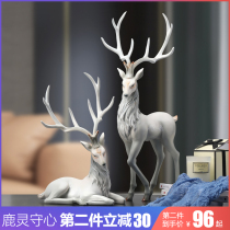 Light luxury elk ornaments living room entrance home Creative furnishings TV wine cabinet decorations housewarming new home gifts