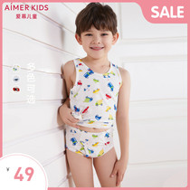 Adoring children 1-year-old boy Boy student baby Angel MODAL CARTOON PRINT MID-waist BRIEFS