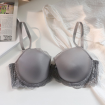 European and American single large size big cup big chest sexy underwear female thin chest chubby MM bra cover 75E 85D85E