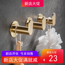 Clothes adhesive hook Wall Wall wardrobe bathroom hook single 304 stainless steel non-hole towel coat hook