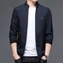 2021 New coat mens spring and autumn jacket spring mens casual clothes middle-aged youth thin cardigan spring dress