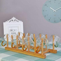 Teacup shelf household living room storage and draining upside down creative simple kitchen wine Ware hanging