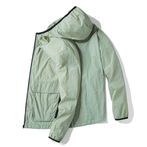 Sunscreen clothing men fishing thin coat summer ice silk windbreaker waterproof and breathable UV protection skin sunscreen clothing men