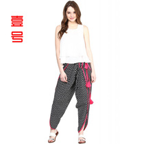 Indian Nepal Thai Pure Cotton Printed Kharen Pants Light Cage Pants Indian Dance Practice National Wind Multitutti Pants