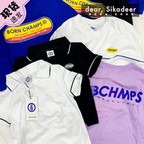 Spot special South Korea direct mail born champs large print short sleeve womens T-shirt Joker Leisure