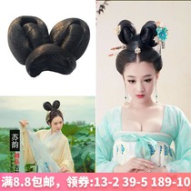  Wu Mei Niangs same style double-headed costume wig Yongan Chunshen Hanfu modeling kimono wig bag Tang Dynasty lady bun