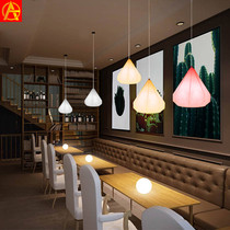 Nordic modern minimalist restaurant chandelier creative three-headed loft lighting art diamond wrought iron bar personality lighting