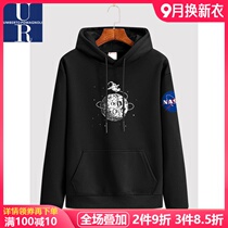 Flagship store official website hooded sweater womens new spring and autumn loose ladies pullover tide NASA2021