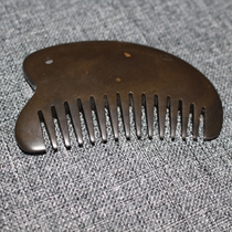 Authentic Si Bin Bianstone Tongluo massage comb Xuan Yellow non-jade horn head beauty scraping plate